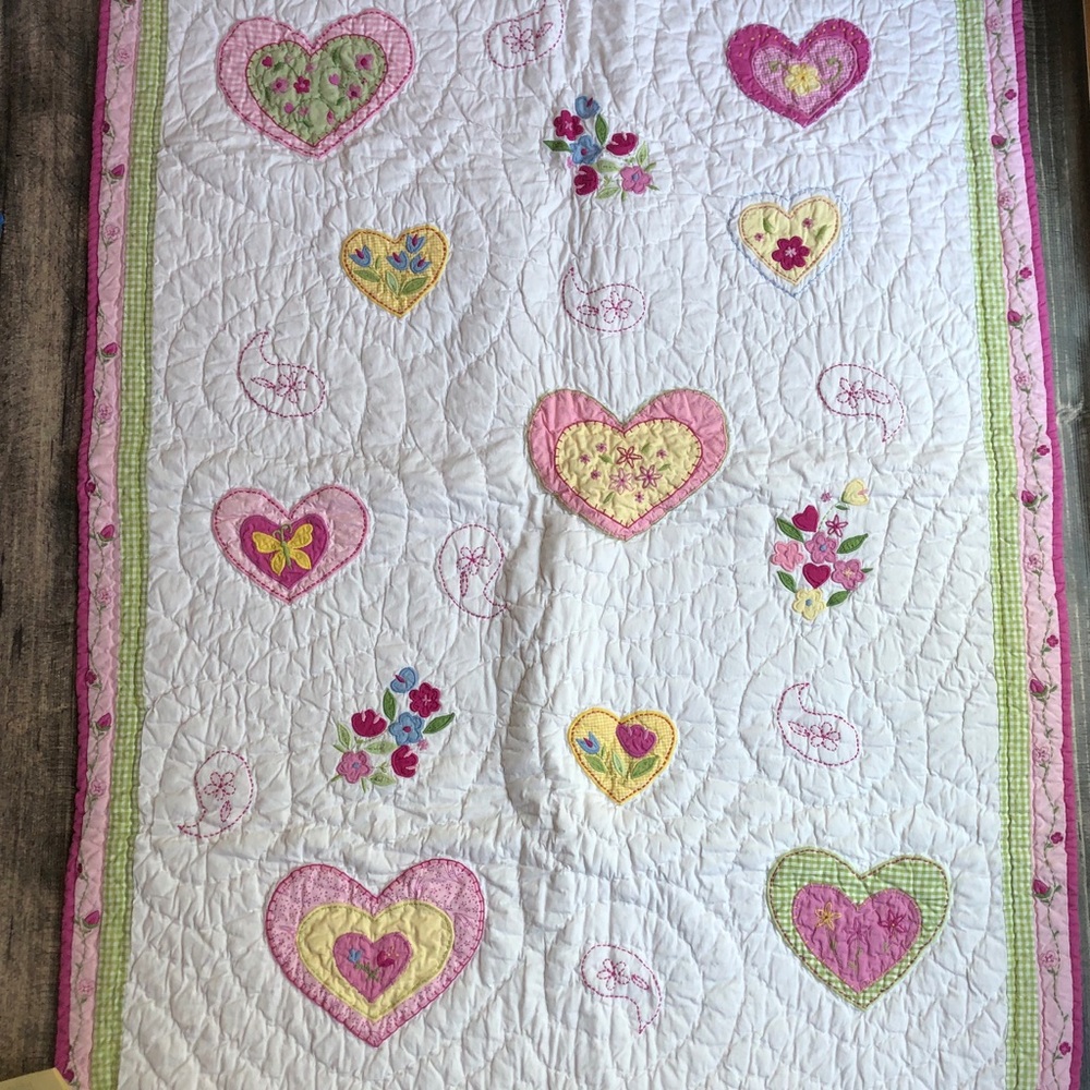 ****SOLD****NWT Pottery Barn Kids Ashley Quilt